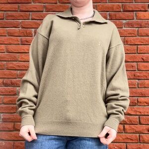 Wool Playboy collared pullover